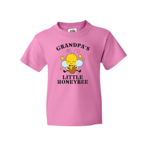 Inktastic Cute Bee Grandpa's Little Honeybee with Stars Youth T-Shirt