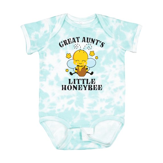Inktastic Cute Bee Great Aunt's Little Honeybee with Stars Boys or Girls Baby Bodysuit