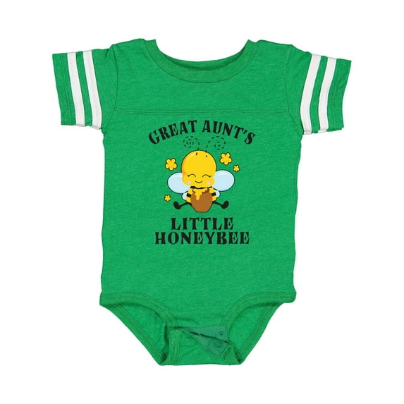 Inktastic Cute Bee Great Aunt's Little Honeybee with Stars Boys or Girls Baby Bodysuit