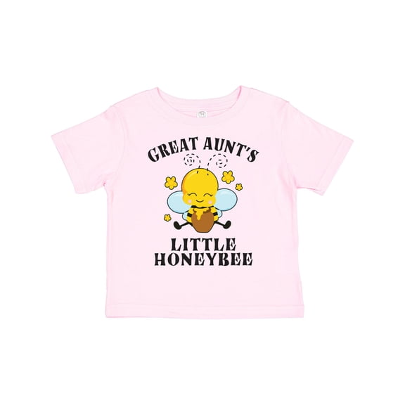 Inktastic Cute Bee Great Aunt's Little Honeybee with Stars Boys or Girls Toddler T-Shirt