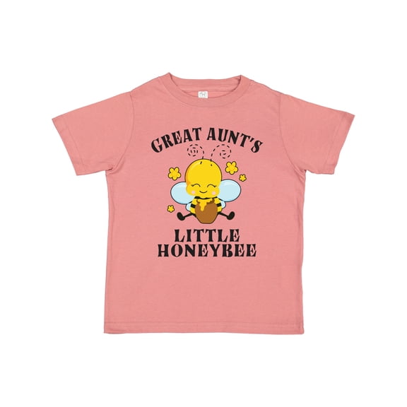 Inktastic Cute Bee Great Aunt's Little Honeybee with Stars Boys or Girls Toddler T-Shirt