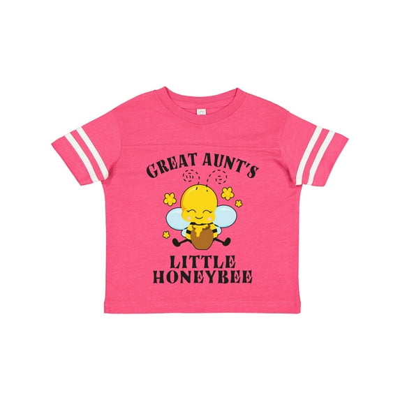 Inktastic Cute Bee Great Aunt's Little Honeybee with Stars Boys or Girls Toddler T-Shirt