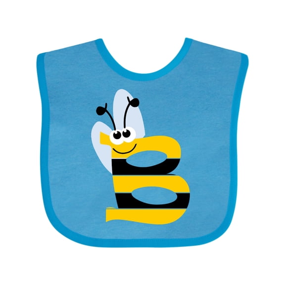 Inktastic Cute Bee Initial B Boys or Girls Baby Bib
