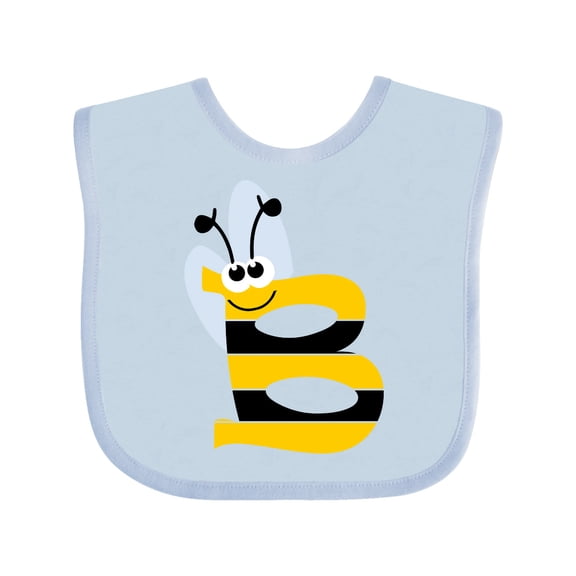 Inktastic Cute Bee Initial B Boys or Girls Baby Bib