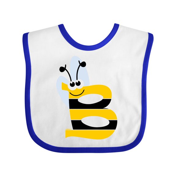 Inktastic Cute Bee Initial B Boys or Girls Baby Bib