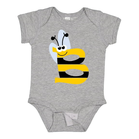 Inktastic Cute Bee Initial B Boys or Girls Baby Bodysuit