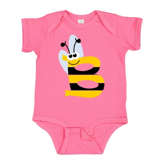 Inktastic Cute Bee Initial B Boys or Girls Baby Bodysuit