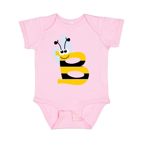 Inktastic Cute Bee Initial B Boys or Girls Baby Bodysuit