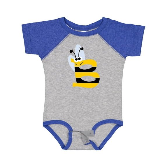 Inktastic Cute Bee Initial B Boys or Girls Baby Bodysuit
