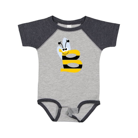 Inktastic Cute Bee Initial B Boys or Girls Baby Bodysuit