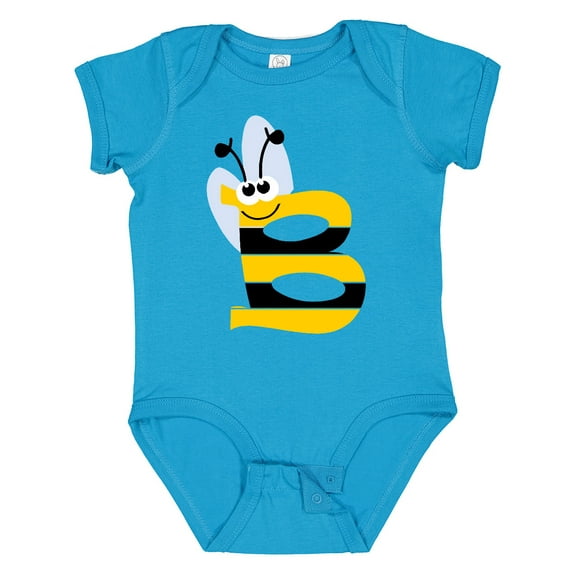Inktastic Cute Bee Initial B Boys or Girls Baby Bodysuit