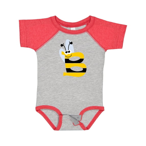 Inktastic Cute Bee Initial B Boys or Girls Baby Bodysuit