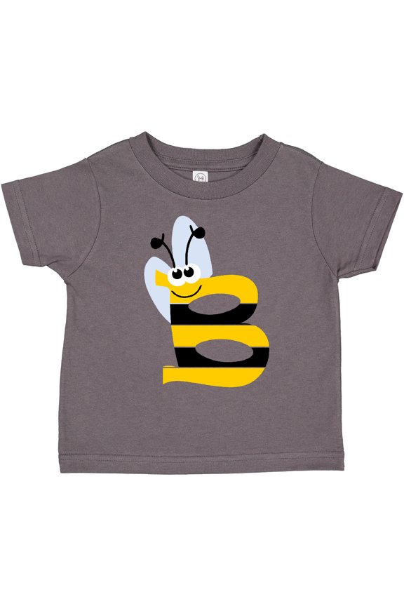 Cute Bee Initial B Boys or Girls Toddler T-Shirt