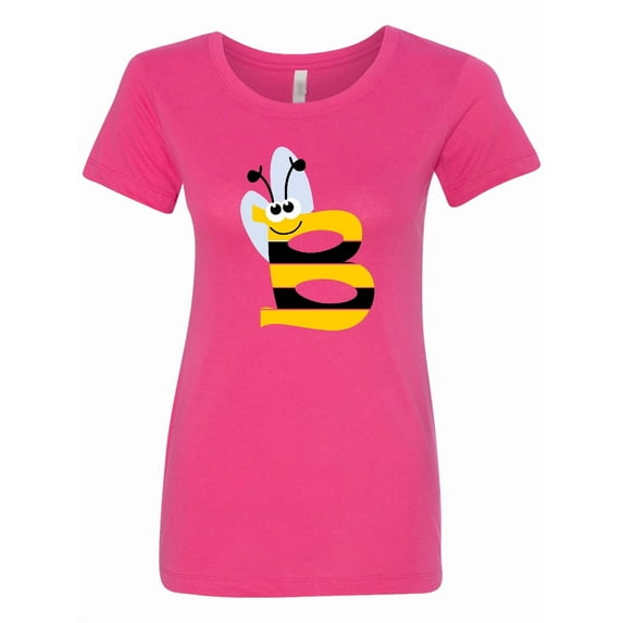 Inktastic Cute Bee Initial B Women's T-Shirt