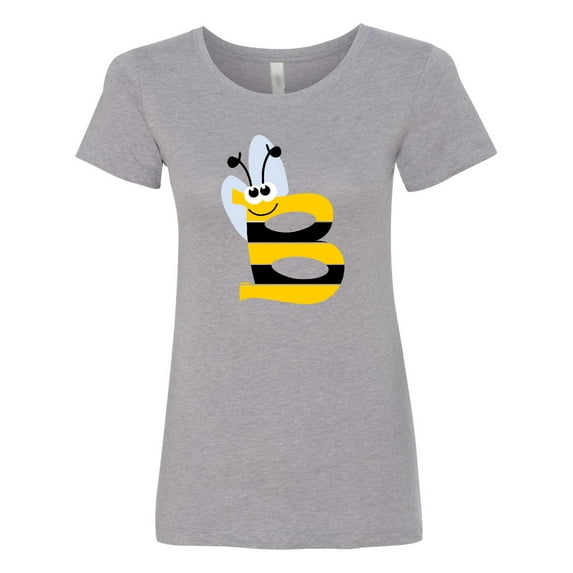 Inktastic Cute Bee Initial B Women's T-Shirt