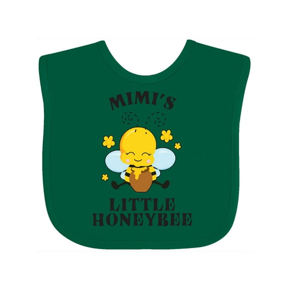 Inktastic Cute Bee Mimi's Little Honeybee with Stars Boys or Girls Baby Bib