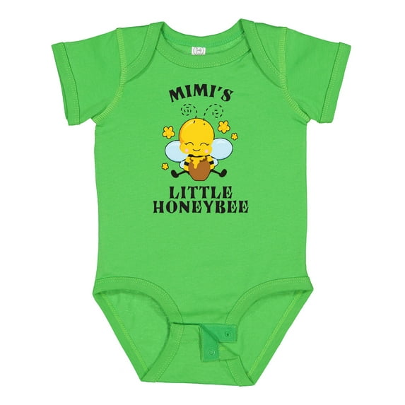 Inktastic Cute Bee Mimi's Little Honeybee with Stars Boys or Girls Baby Bodysuit