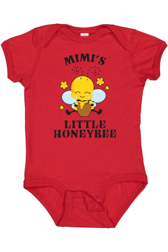 Cute Bee Mimi's Little Honeybee with Stars Boys or Girls Baby Bodysuit