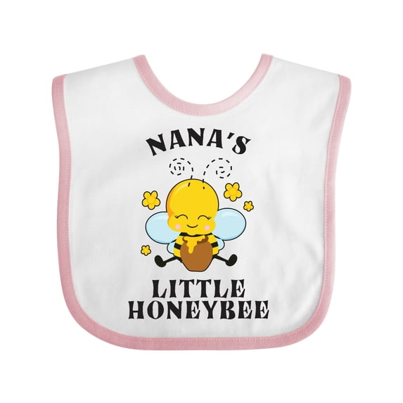 Inktastic Cute Bee Nana's Little Honeybee with Stars Boys or Girls Baby Bib