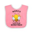 thumbnail image 1 of Inktastic Cute Bee Nana's Little Honeybee with Stars Boys or Girls Baby Bib, 1 of 4