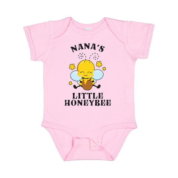 Inktastic Cute Bee Nana's Little Honeybee with Stars Boys or Girls Baby Bodysuit