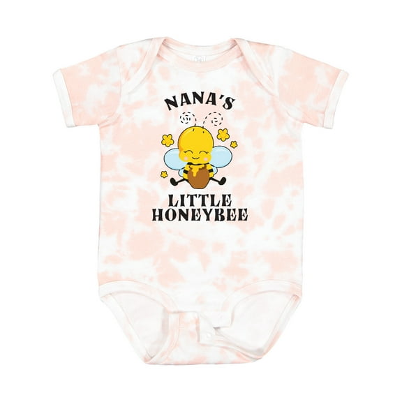 Inktastic Cute Bee Nana's Little Honeybee with Stars Boys or Girls Baby Bodysuit