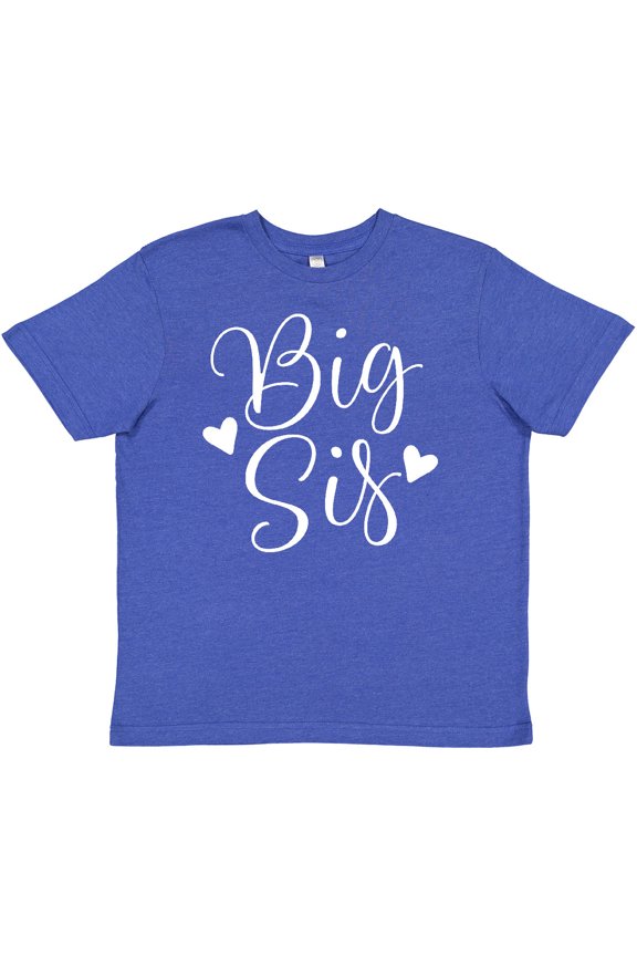 Cute Big Sis Girls Announcement Youth T-Shirt