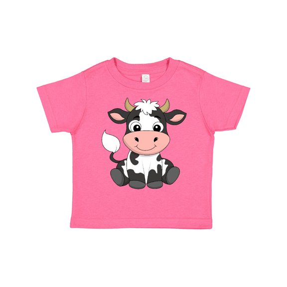 Inktastic Cute Black and White Holstein Cow Boys or Girls Toddler T-Shirt