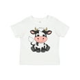 thumbnail image 1 of Inktastic Cute Black and White Holstein Cow Boys or Girls Toddler T-Shirt, 1 of 5