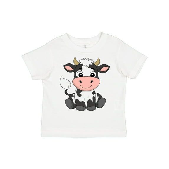 Inktastic Cute Black and White Holstein Cow Boys or Girls Toddler T-Shirt