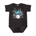 thumbnail image 1 of Inktastic Cute Blue Octopus Drumming Boys or Girls Baby Bodysuit, 1 of 5
