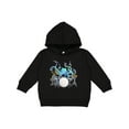 thumbnail image 1 of Inktastic Cute Blue Octopus Drumming Toddler Hoodie, 1 of 4