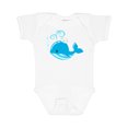 thumbnail image 1 of Inktastic Cute Blue Whale in Nautical Hat Boys or Girls Baby Bodysuit, 1 of 5