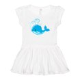 thumbnail image 1 of Inktastic Cute Blue Whale in Nautical Hat Girls Baby Dress, 1 of 5