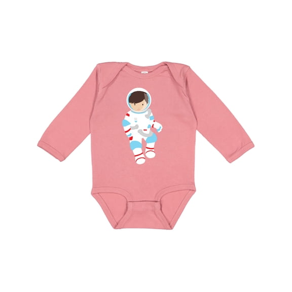 Inktastic Cute Boy, Astronaut, Cosmonaut, Space Flight Boys Long Sleeve Baby Bodysuit