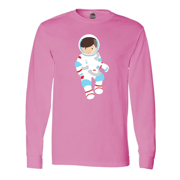 Inktastic Cute Boy, Astronaut, Cosmonaut, Space Flight Long Sleeve T-Shirt
