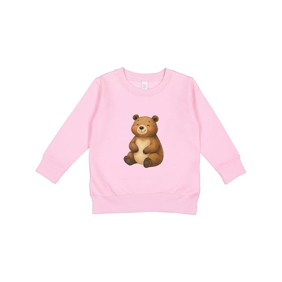 Inktastic Cute Brown Bear Toddler Sweatshirt