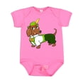 thumbnail image 1 of Inktastic Cute Brown Dachshund in Traditional German Wear Boys or Girls Baby Bodysuit, 1 of 5