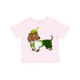 thumbnail image 1 of Inktastic Cute Brown Dachshund in Traditional German Wear Boys or Girls Toddler T-Shirt, 1 of 5
