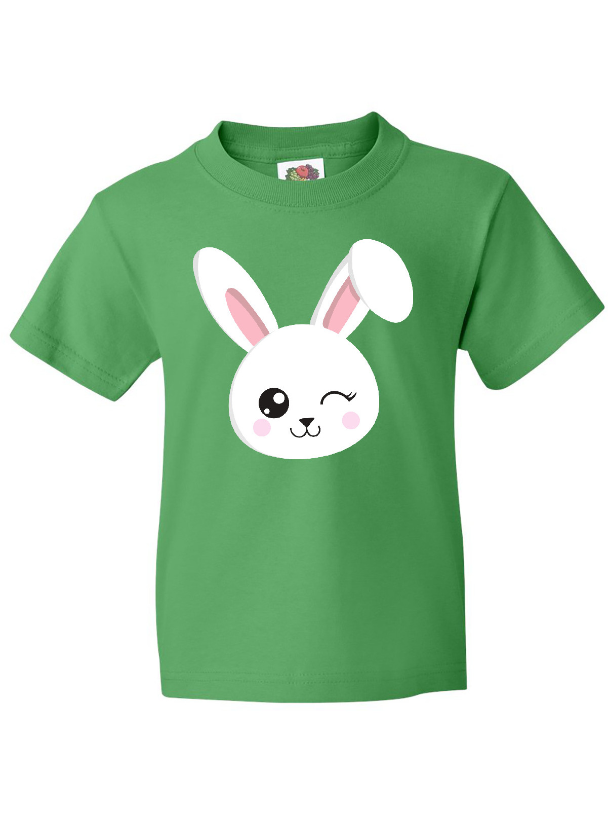 Inktastic Cute Bunny, Bunny Head, White Bunny, Winking Bunny Youth T-Shirt - image 1 of 4