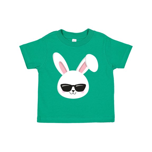 Inktastic Cute Bunny, White Bunny, Bunny with Sunglasses Boys or Girls Toddler T-Shirt