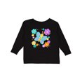 thumbnail image 1 of Inktastic Cute Butterfly and Flowers Boys or Girls Long Sleeve Toddler T-Shirt, 1 of 5