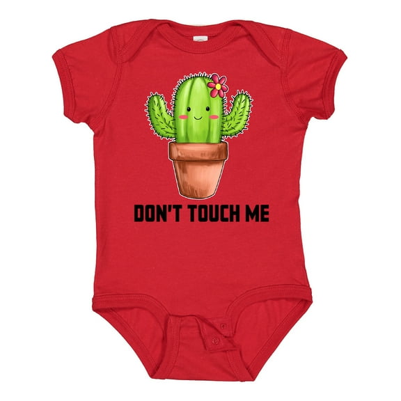 Inktastic Cute Cactus Dont Touch Me Boys or Girls Baby Bodysuit