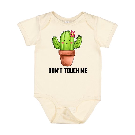 Inktastic Cute Cactus Dont Touch Me Boys or Girls Baby Bodysuit
