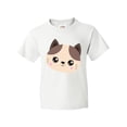 thumbnail image 1 of Inktastic Cute Cat, Little Cat, Cat Head, Brown Cat Youth T-Shirt, 1 of 5