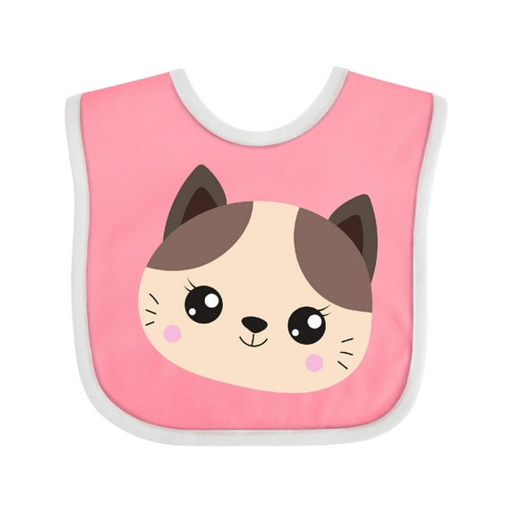 Inktastic Cute Cat, Little Cat, Kitten, Kitty, Cute Animal Boys or Girls Baby Bib
