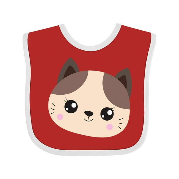 Inktastic Cute Cat, Little Cat, Kitten, Kitty, Cute Animal Boys or Girls Baby Bib