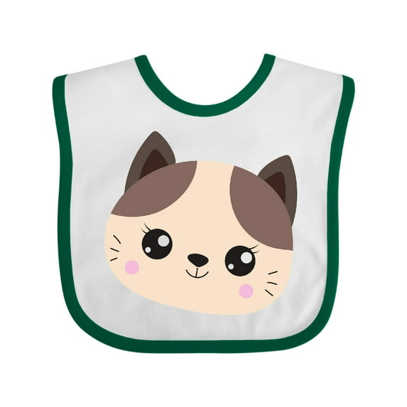 Inktastic Cute Cat, Little Cat, Kitten, Kitty, Cute Animal Boys or Girls Baby Bib