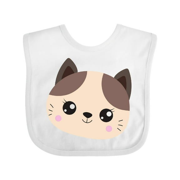 Inktastic Cute Cat, Little Cat, Kitten, Kitty, Cute Animal Boys or Girls Baby Bib