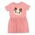 thumbnail image 1 of Inktastic Cute Cat, Little Cat, Kitten, Kitty, Cute Animal Girls Toddler Dress, 1 of 5